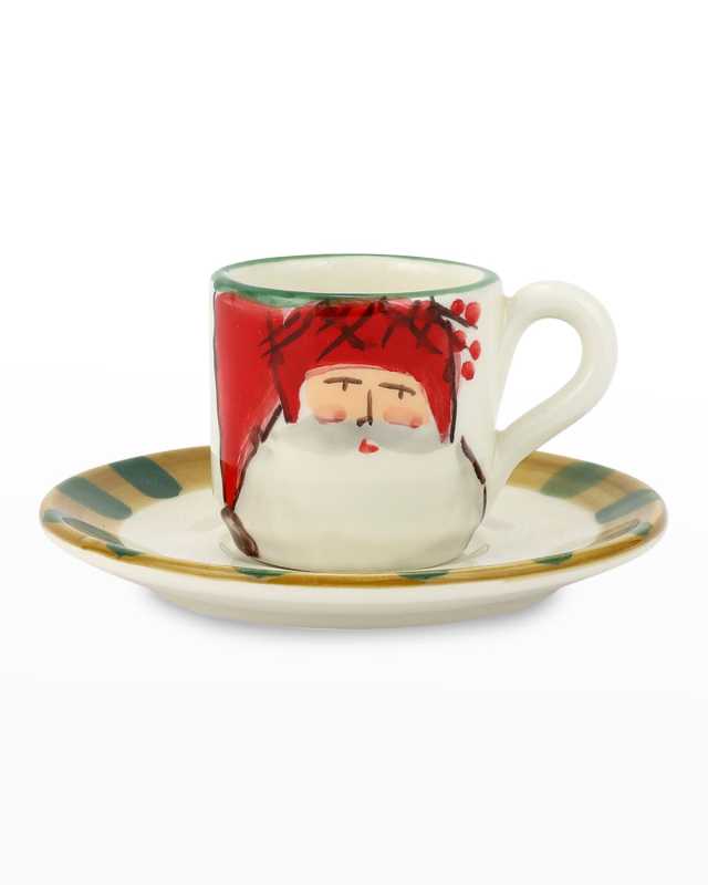 Old St. Nick Espresso Cup And Saucer