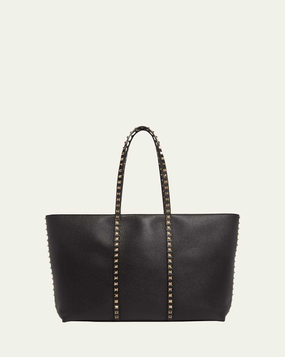 Rockstuds Leather Tote Bag