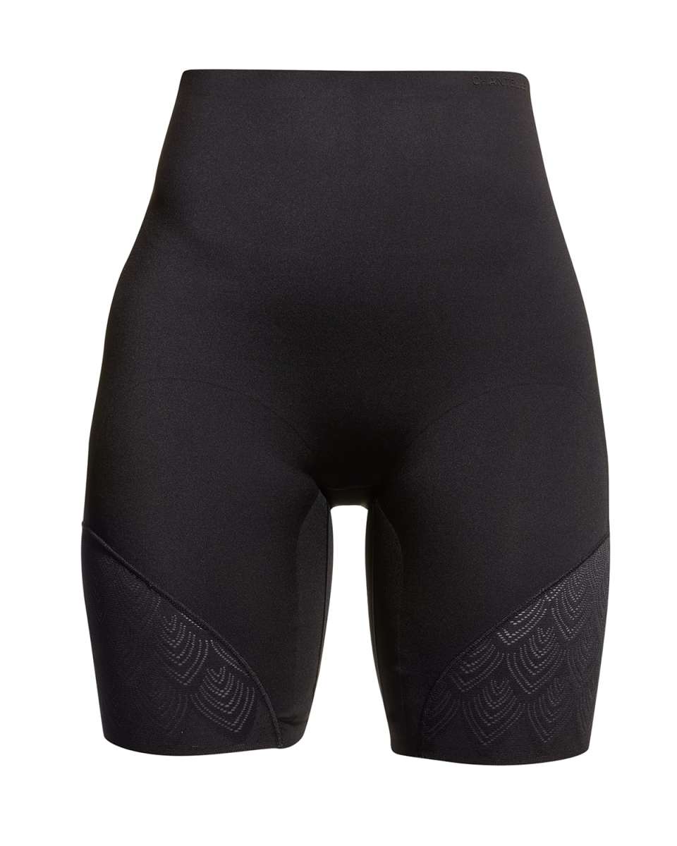 Microfiber & Lace High-Waist Thigh Shap