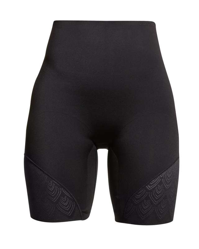 Microfiber & Lace High-Waist Thigh Shap