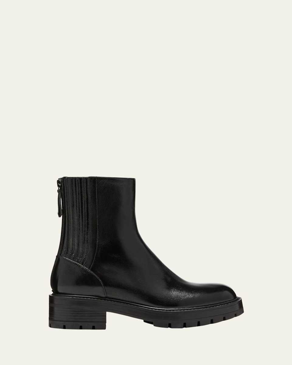 Saint Leather Zip Moto Booties