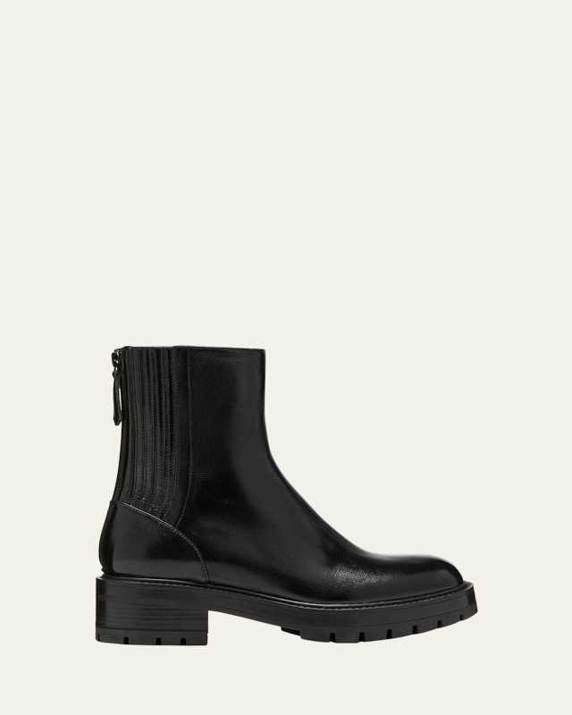 Saint Leather Zip Moto Booties