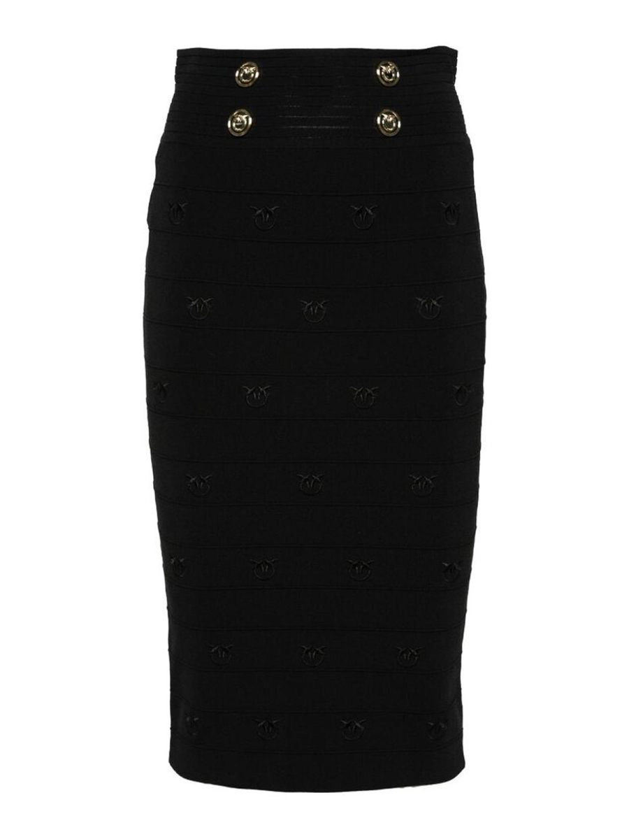 Pinko Jupe Midi - Noir