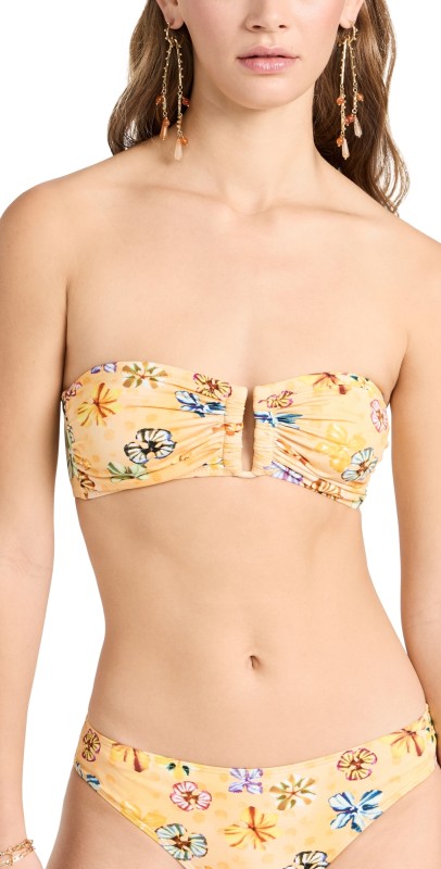 Ulla Johnson Santorini Bikini Top Daffodil