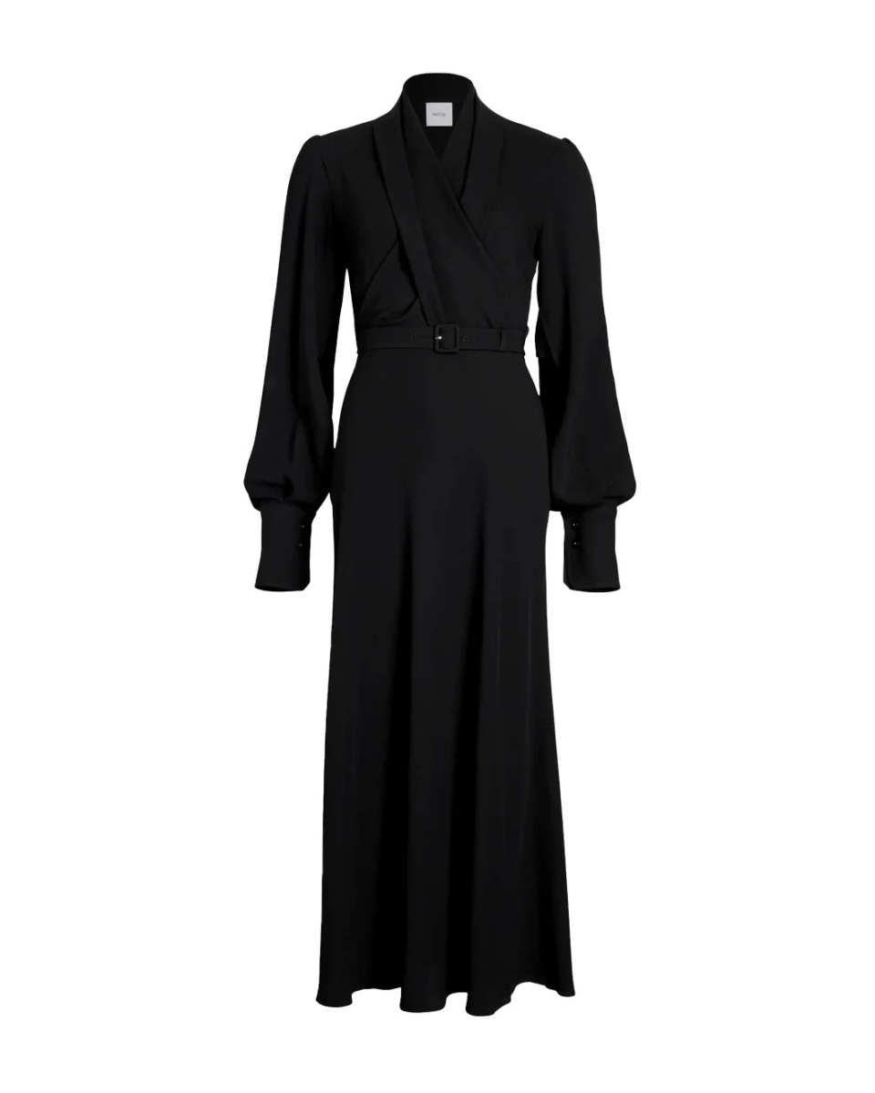 Draped Maxi Day Dress