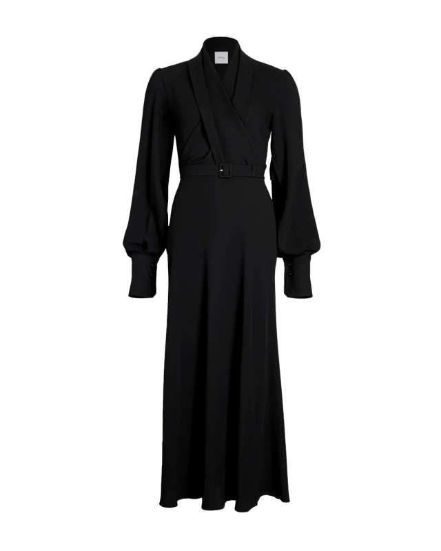 Draped Maxi Day Dress