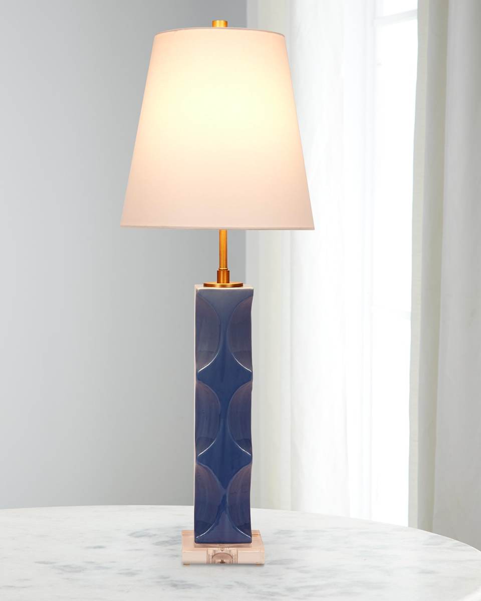 Tracy 33" Ceramic Table Lamp with Linen Shade