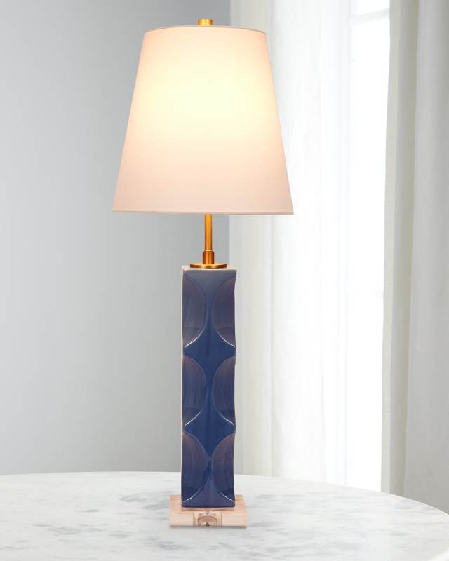 Tracy 33" Ceramic Table Lamp with Linen Shade
