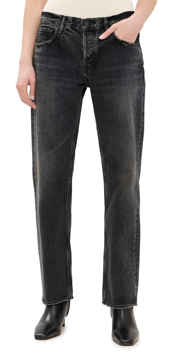 MOUSSY VINTAGE MV Iona Straight Low Black Jeans Black