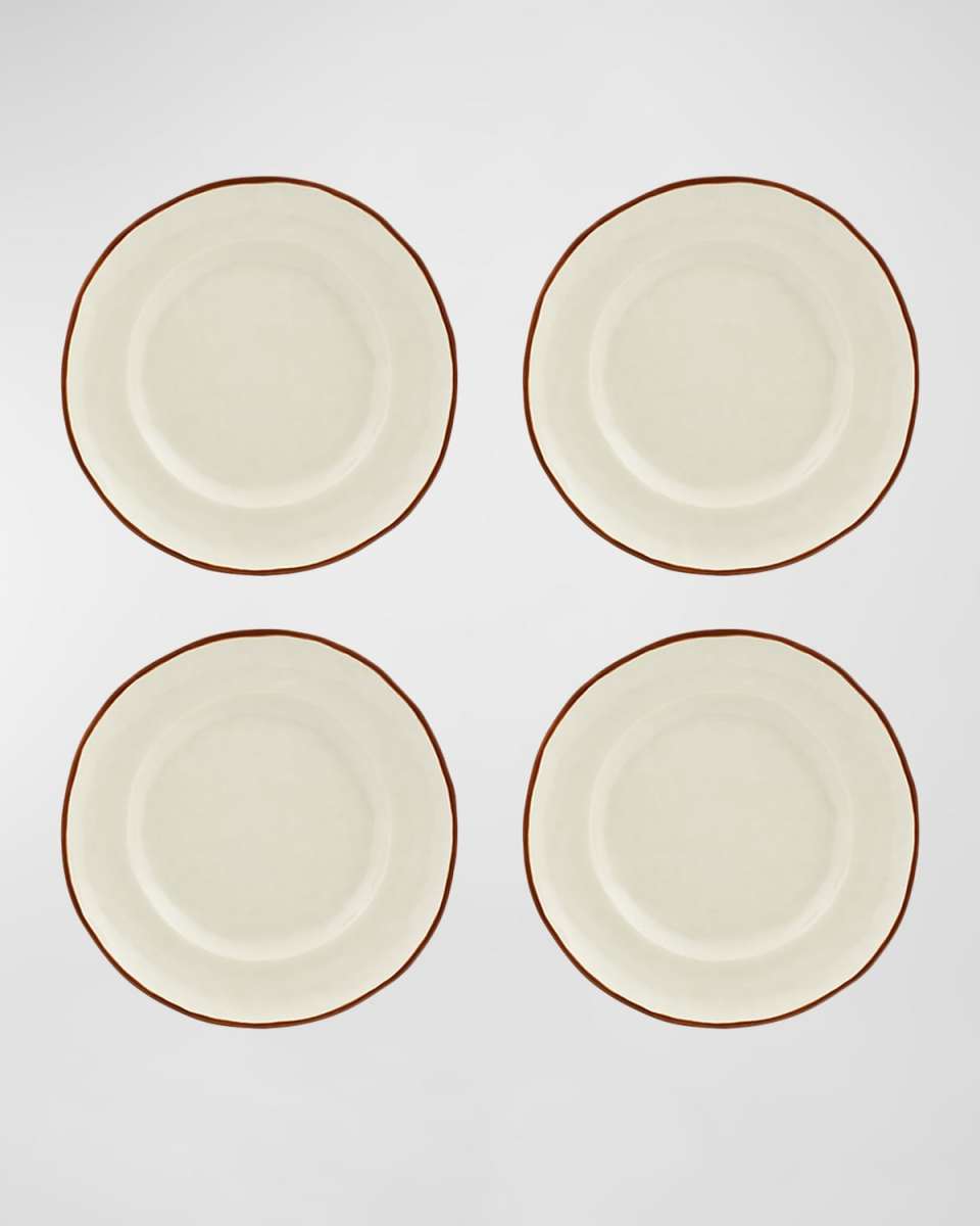 Coconut Dessert Plates, Set of 4
