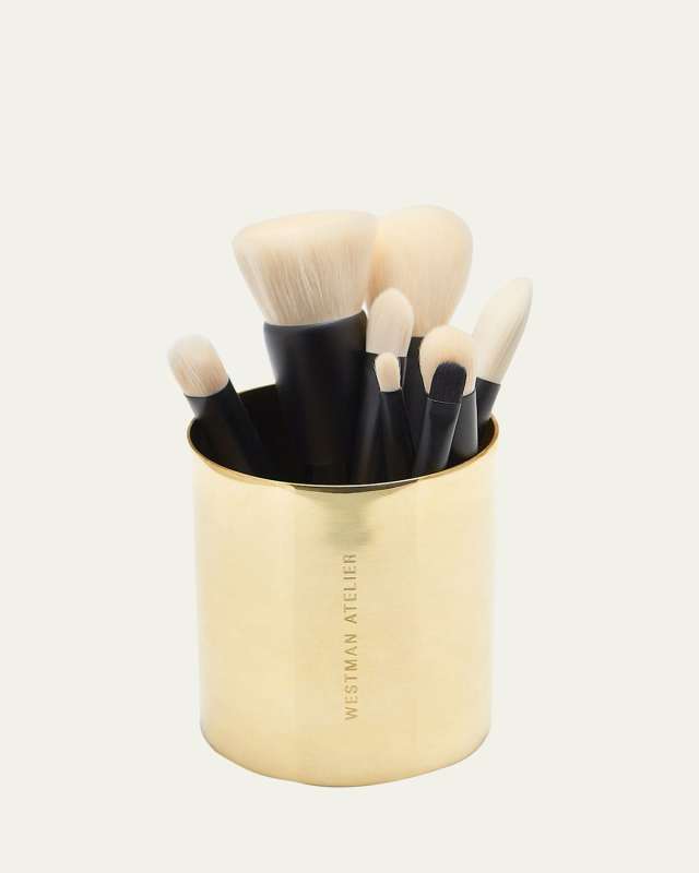 Guld Kuppen Makeup Brush Holder Cup - Gold