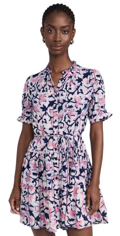 Apiece Apart Las Alturas Mini Dress La Vid Batik Rosa
