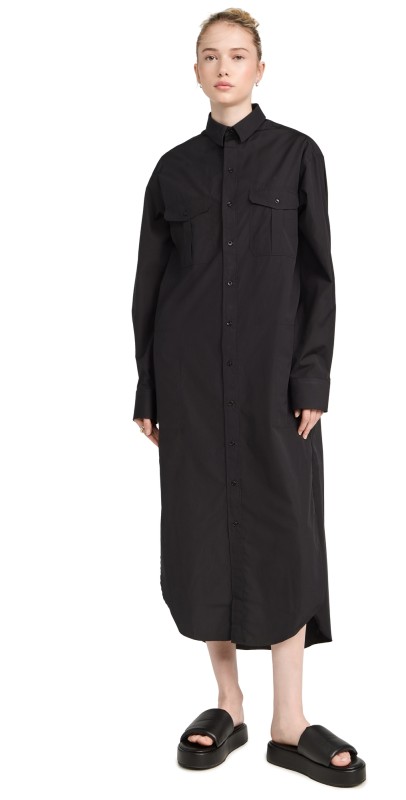 WARDROBE. NYC Shirt Dress Black