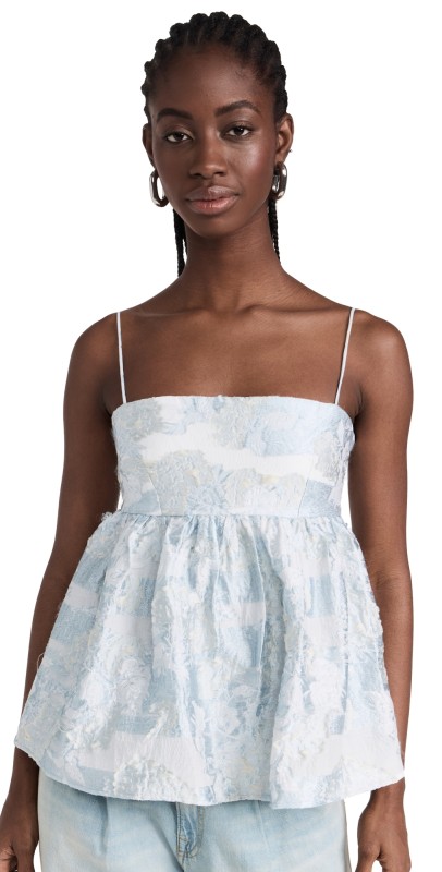 Stine Goya Hari Top Floral Pastel Garden