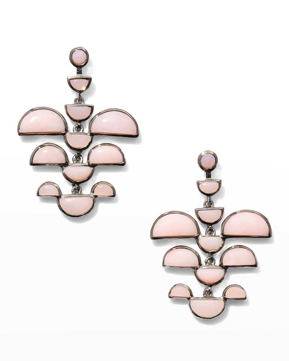 Phoenix Earrings in Pink Opal