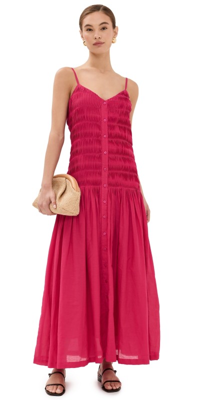 Figue Holkham Dress Raspberry Pink