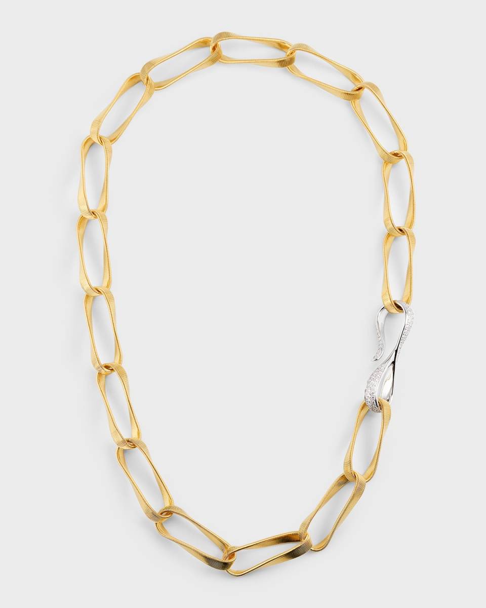 18K Yellow Gold Marrakech Onde Grande Link Necklace