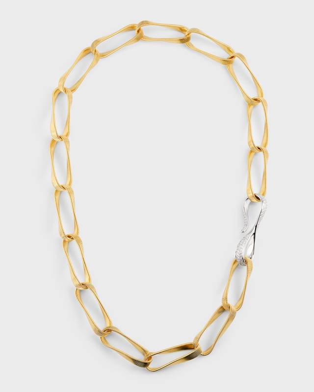 18K Yellow Gold Marrakech Onde Grande Link Necklace