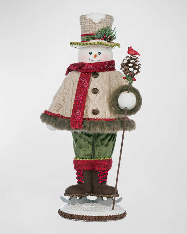 Frosty Snowfield Snowman Tabletop Figure