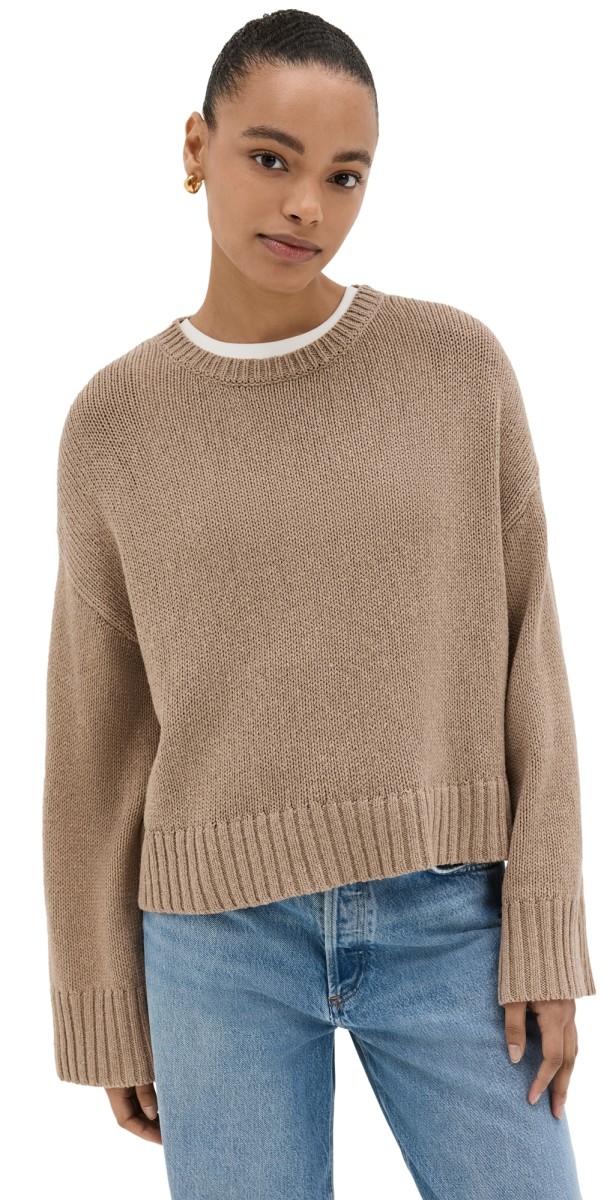 Jenni Kayne Cameron Crewneck Oatmeal
