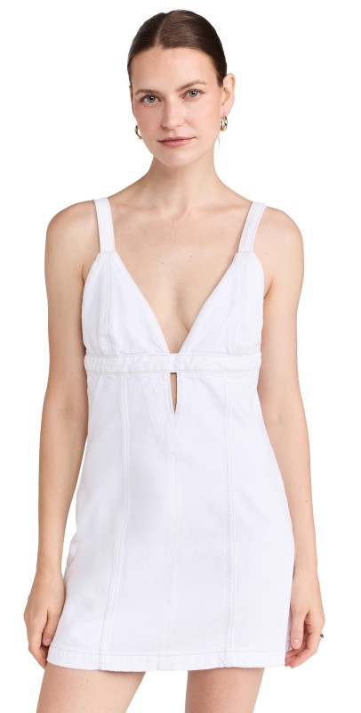 RE/DONE Seamed Shift Dress White