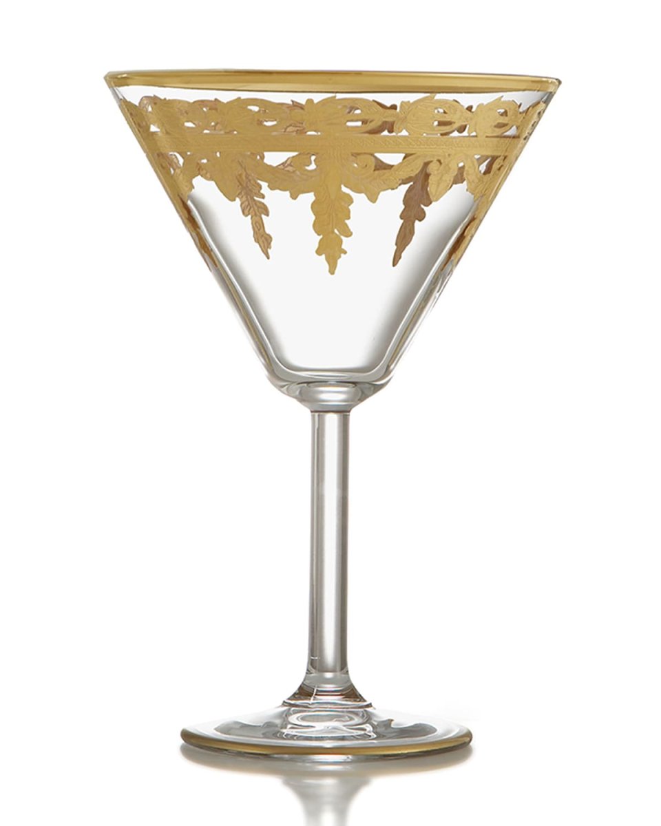 Vetro Gold Martini Glass