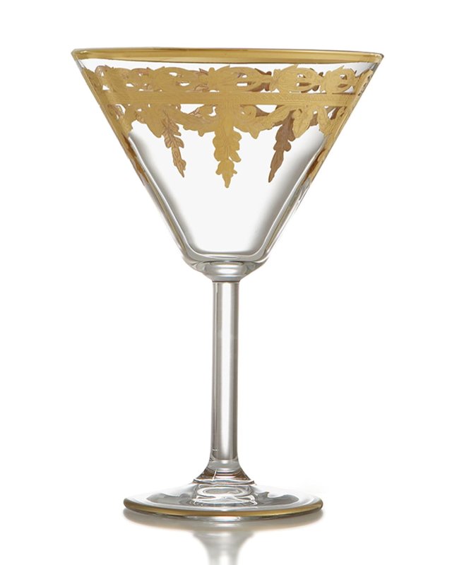 Vetro Gold Martini Glass