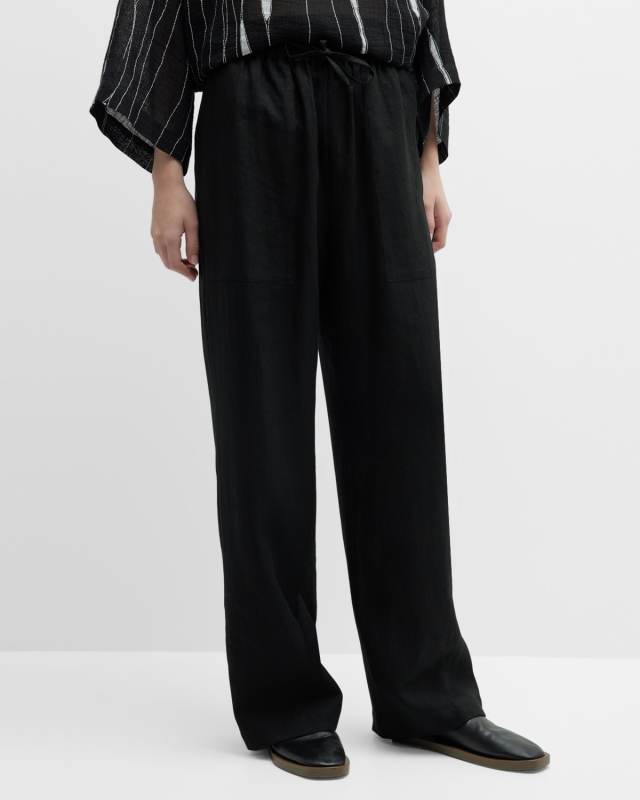 Patch-Pocket Drawstring Trousers