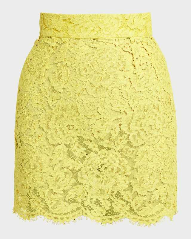 Floral Lace Mini Skirt