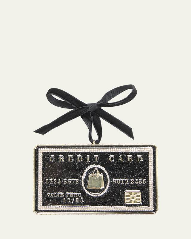 Black Credit Card Christmas Ornament