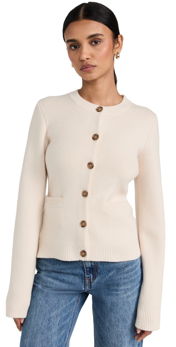 Jenni Kayne Cooper Cardigan Warm Ivory