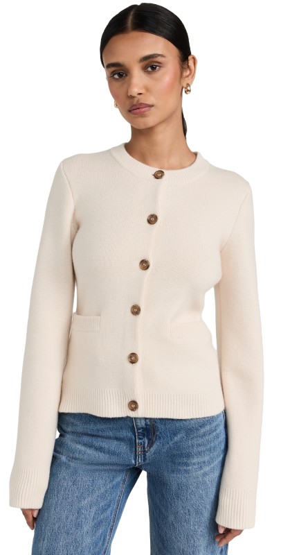 Jenni Kayne Cooper Cardigan Warm Ivory