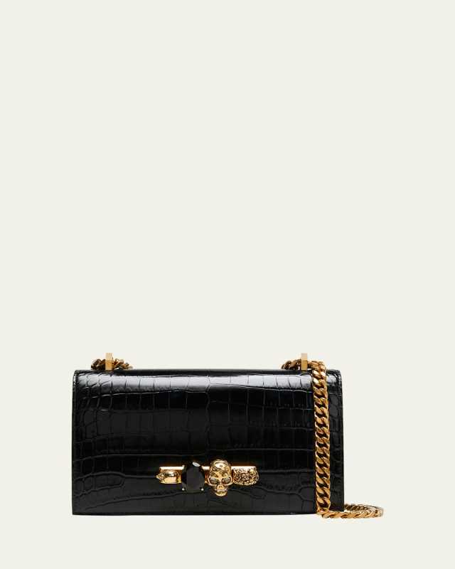 Jeweled Satchel Bag