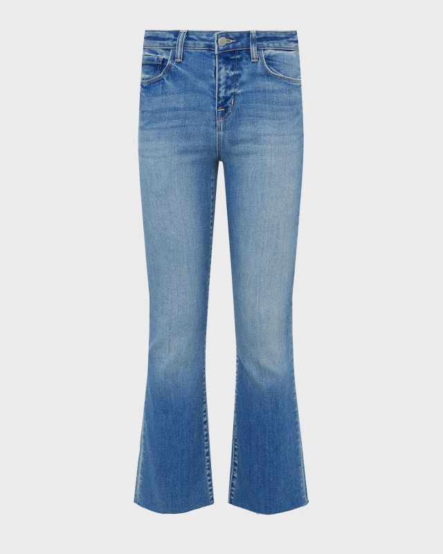 Kendra High Rise Crop Flare Jeans