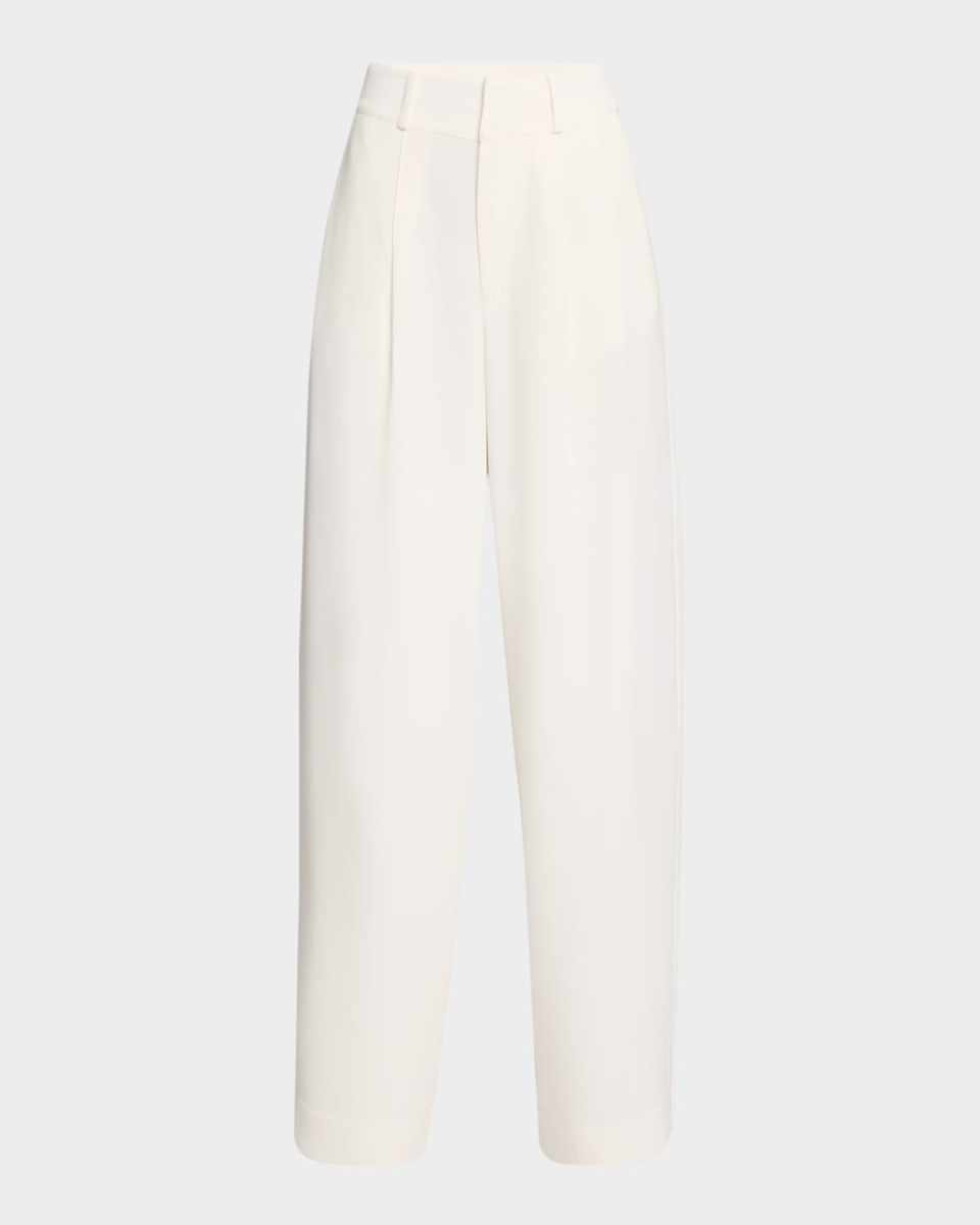 Genna Pleated Wide-Leg Pants