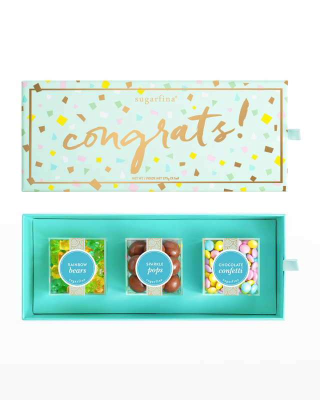 Congrats 3-Piece Candy Bento Box