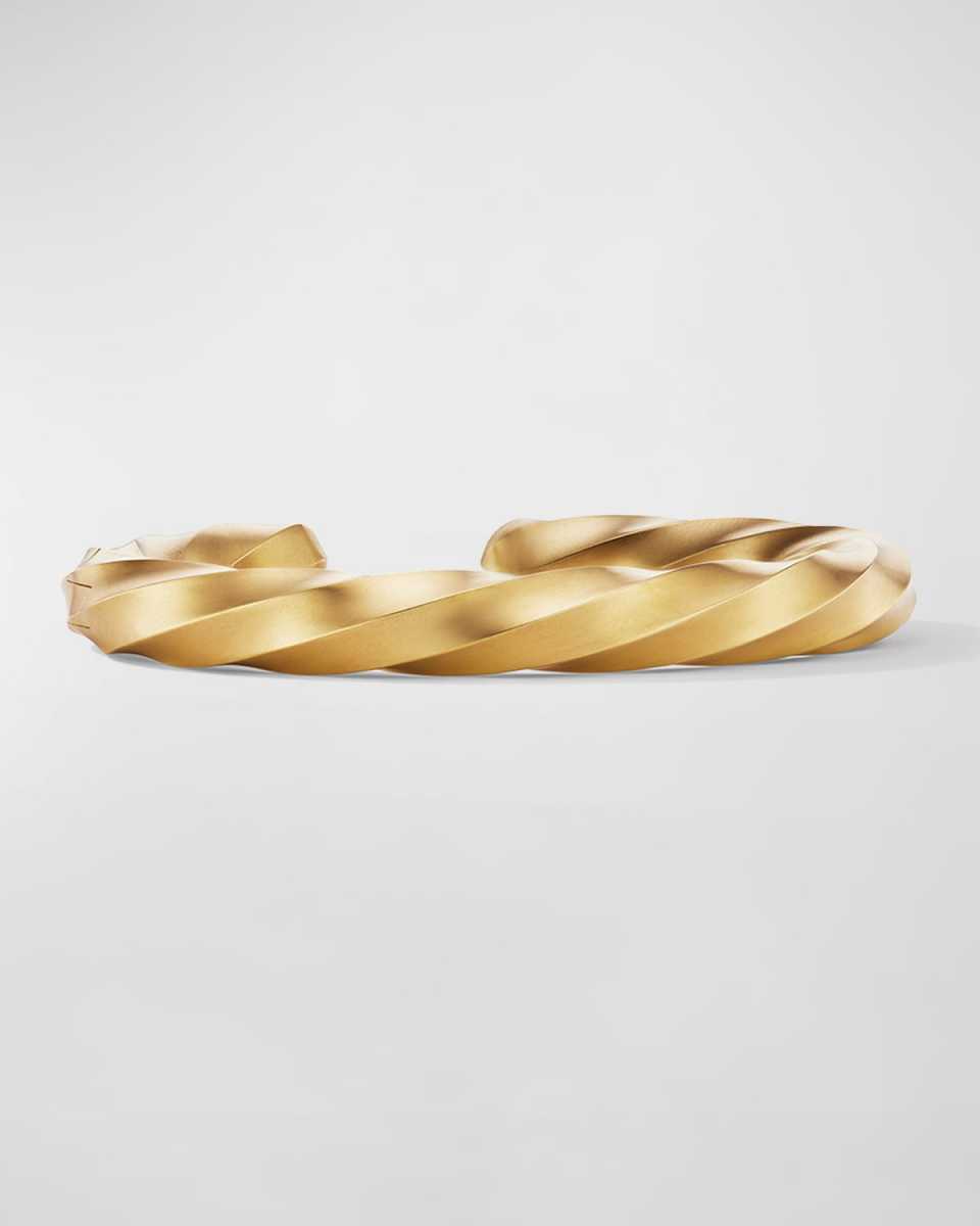 Cable Edge Cuff Bracelet in 18K Gold, 9