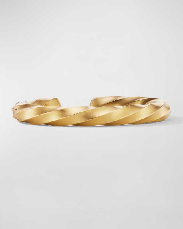 Cable Edge Cuff Bracelet in 18K Gold, 9