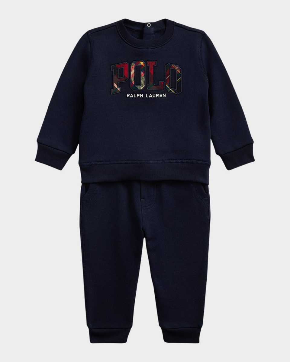 Boy's Seasonal Fleece Sweatshirt & Jogger Pants Set, Size 3M-24