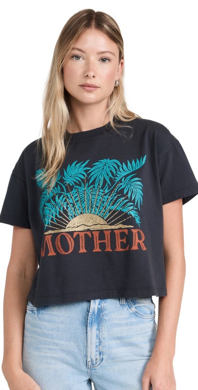 MOTHER The Grab Bag Crop Tee GSU/Goldun