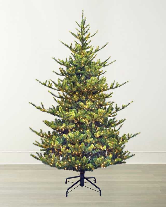 Deluxe Village Mix Pine 9' Pre-Lit Christmas Tree