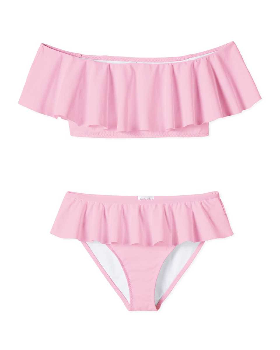 Girl's Ruffle Two-Piece Bikini, Size 4-14