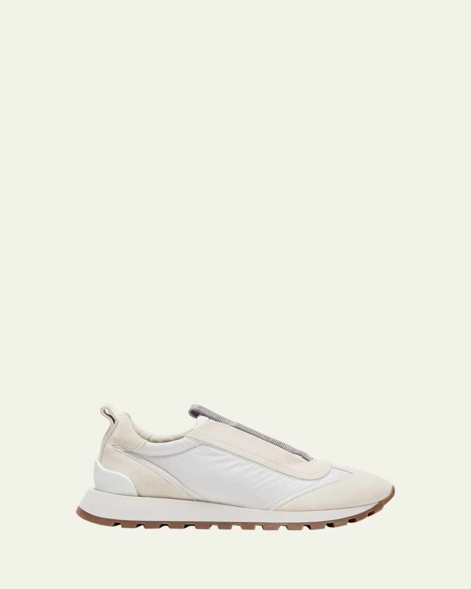 Monili Laceless Suede Sneakers
