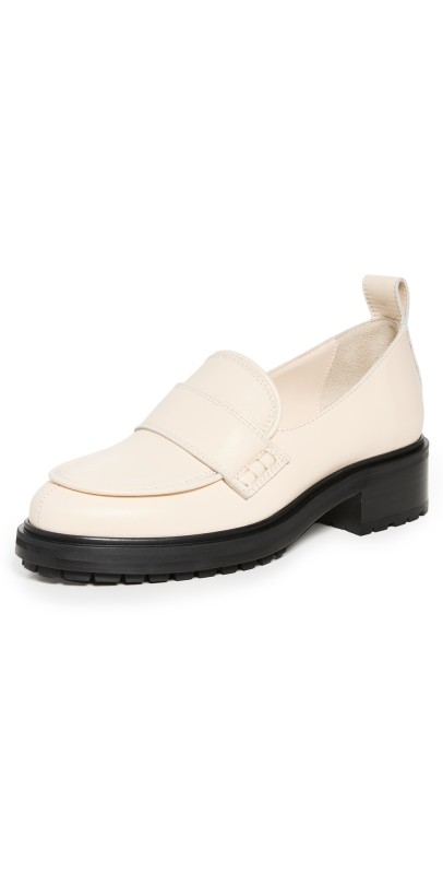 AEYDE Ruth Loafers Creamy