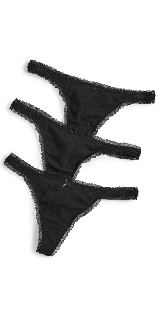 COUCOU The Thong 3 Pack Black