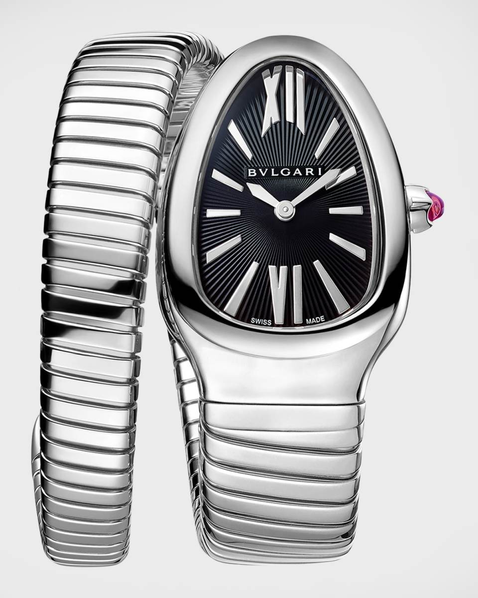 35mm Serpenti Tubogas 1-Twirl Watch, Black