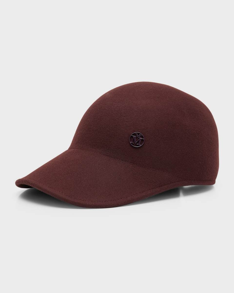 Tiger Chocolate Brown Felt Baseball Cap