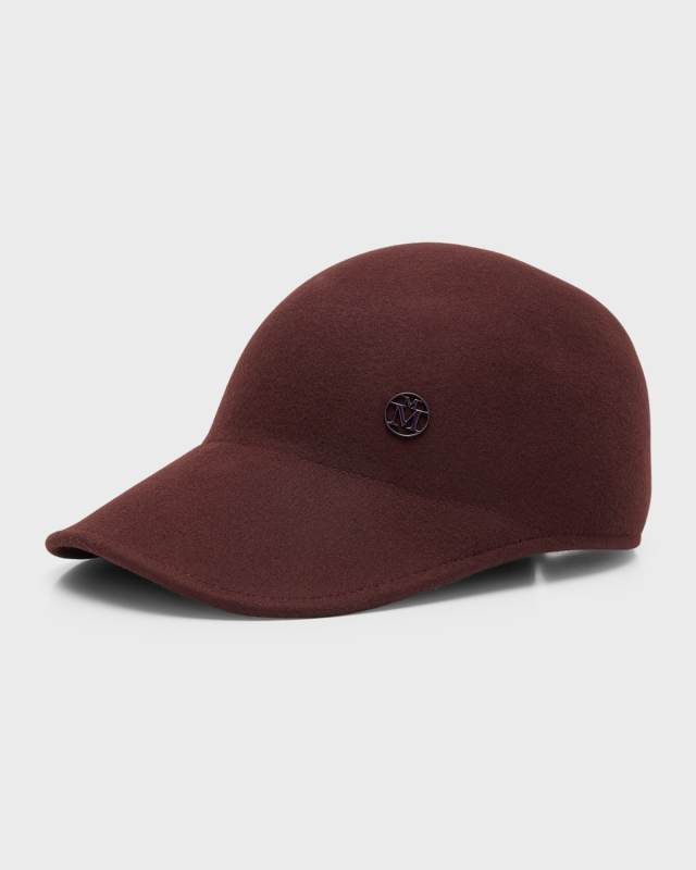 Tiger Chocolate Brown Felt Baseball Cap