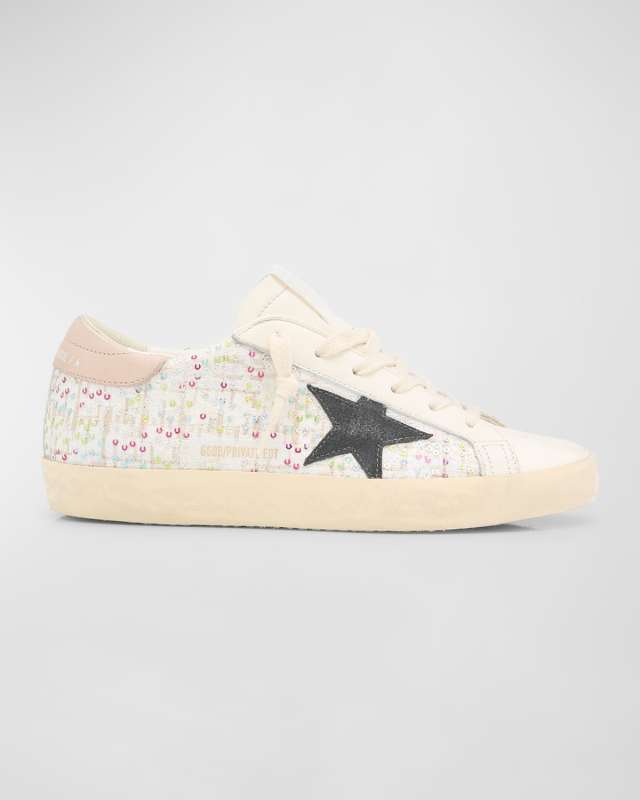Superstar Sequin Leather Low-Top Sneakers