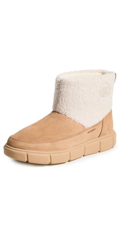 Sorel Sorel Explorer III Slip-on Cozy Waterproof Boots Tawny Buff/Sea Salt